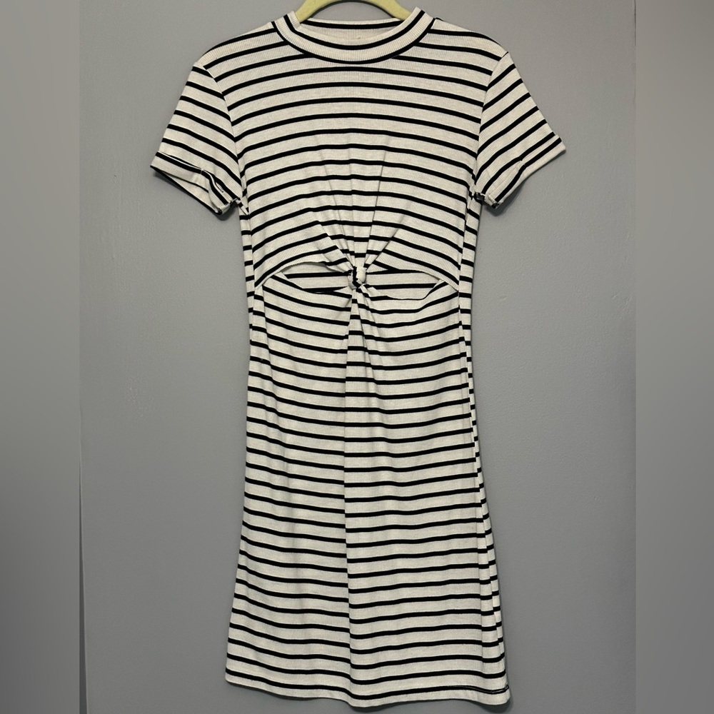 LA Hearts striped cut out dress